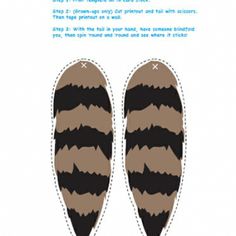 an image of a pair of slippers with the pattern cut out to make it look like