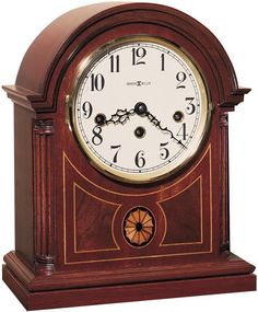 Howard Miller Barrister Mantel Clock Mahogany 613180 Wooden Columns, Fluted Columns, Howard Miller, Shelf Clock, Table Clocks, Mantel Clocks, Mantle Clock, Tabletop Clocks, Antique Clocks