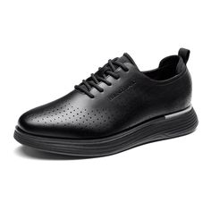 PRICES MAY VARY. Perforated Upper: The perforated PU upper ensures breathability and is soft to the touch and effortless to maintain. These men’s dress shoes are perfect for your daily commute and everyday wear. Color Contrast Detail: Elevate your look with the color contrast welt on these casual dress shoes, effortlessly delivering a youthful, vibrant style that highlights your outfits Breathable & Shock-Absorbing: Designed with a mesh lining that absorbs any moisture, keeping your feet dry thr Casual Black Shoes, Black Shoes For Men, Dress Sneakers, Vibrant Style, Arch Design, Casual Dress Shoes, Oxford Dress Shoes, Trainers Fashion, Elegante Casual