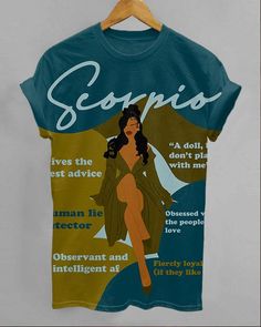 Scorpio Girly Season Unisex Short Sleeve Tshirt African Girl, Brown Women, Electronic Devices, Fabric Names, Unisex Shorts, Lcd Screen, Green And Brown, Mobile Phones, Bottoms Pants