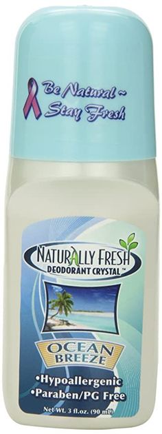 Naturally Fresh Deodorant, Roll On, Ocean Breeze, 3-Ounce Bottles (Pack of 6) Be Natural, Ocean Breeze, Natural Deodorant, Natural Minerals, Cat Litter, Roll On, Natural Oils, Fragrance Free Products