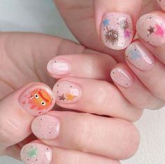 Kawaii Nail Art, Tea Logo, Cute Simple Nails, Anime Nails, Cute Nail Art Designs, Gel Nails Diy