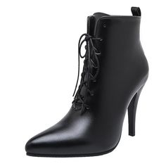 Description: Look great, feel wonderful and sophisticated, wearing this women's fashion stylish zipper design ankle boot shoes. Whether you are preparing for office work, business events, or special occasions, wear and enjoy this premium top quality women's fashion elegant and patented leather ankle boot shoes wherever you go. You will have lots of ways to enjoy the versatility of this premium top quality design elegant and business boot shoes. Also, an excellent choice as a gift to yourself or Ankle Boots Pointed Toe, High Heels Ankle Boots, Fabric Boots, Lace Up High Heels, Boot Shoes, Fashion White, Stylish Boots, High Heel Boots Ankle, Business Events