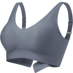 PRICES MAY VARY. 【Ultra soft and comfort bra】Our comfort wireless bras for women are made of innovative comfy fabric lining, the soft and smooth fabric offers a ultra comfort fit. The seamless bra gives you a comfy "barely-there" feel, all day comfort for everyday bra,sleep bra and low impact sports bra. 【Gentle&firm wireless bra with support】Our wireless supportive bras for woman is designed with a W-shaped soft support structure comfortably supports and enhances your breast, With our new comfy Supportive Gray Sports Bra With Built-in Bra, Gray Supportive Sports Bra, Gray Stretch Bra With Medium Bust Support, Supportive Bras, Comfort Bra, Most Comfortable Bra, Comfortable Bra, Wireless Bras, Sleep Bra