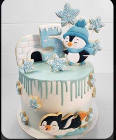 You will get new pictures in our store. Everyone will follow to get more attractive penguin picture.Stay with us Baby Mickey Mouse Cake, Penguin Birthday Party, Rodjendanske Torte, Penguin Cake, Winter Onederland Birthday Party, Penguin Cakes, Penguin Birthday, 4th Birthday Cakes, Christmas Cake Designs