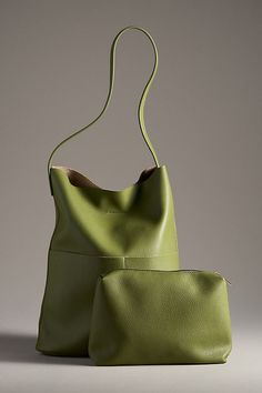 Polyurethane One removable inner pouch Magnetic closure Imported | Tall Bucket Bag by Anthropologie in Green, Women's, Polyurethane Safari Chic, Green Fits, Candles For Sale, Chic Shop, Shop Makeup, Diy Couture, Green Bag, Style Icon, Magnetic Closure