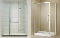 two different views of the same shower stall