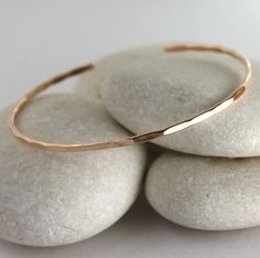 Thin Hammered Rose Gold Cuff Simple Gold Bangle, Rose Gold Cuff Bracelet, Hammered Cuff Bracelet, Gold Jewelry Outfits, 14k Rose Gold Bracelet, Gold Cuff Bracelet, Peoria Az, Cuff Bracelets Handmade, Gold Chain Design