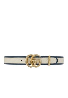 Gucci Double G Buckle Belt - Runway Catalog Designer White Leather Belts, Designer White Belts For Formal Occasion, Designer White Belt For Formal Occasions, Luxury Gucci Leather Belt, Elegant Gucci Leather Belt, Gucci Formal Belt With Metal Logo, Gucci Luxury Belts For Formal Occasions, Gucci Luxury Belt For Formal Occasions, Luxury Gucci Belts For Formal Occasions