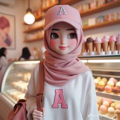 Hijabi Pfp Cartoon, Father Daughter Photos, H Letter Images, Eid Looks, Fesyen Islam, Cat Pictures For Kids, Barbie Fashion Sketches, Cute Quick Hairstyles