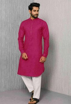 Here's a polished version of your Etsy wedding kurta listing description: --- Welcome to My Shop - Wedding Kurta Collection Description: Elevate your ethnic style with this premium Men's Kurta Pajama Set, designed to give you a sophisticated and traditional look. Crafted from a rich 100% cotton fabric, this full-sleeved kurta pajama ensures comfort while maintaining a sharp, elegant appearance for weddings and festive occasions. Pair it with traditional mojari shoes for the perfect ethnic ensemb Traditional Cotton Groom's Attire Set, Traditional Cotton Groom's Set, Cotton Nehru Jacket For Wedding And Navratri, Pink Cotton Sherwani For Wedding, Cotton Bandhgala For Wedding And Navratri, Unstitched Dabka Kurta For Groom, Pink Long Sleeve Kurta For Traditional Ceremonies, Dabka Kurta For Groom At Eid, Groom Bollywood Kurta With Chikankari Embroidery