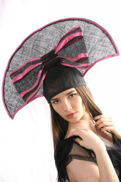 Stunning derby Hat, Kentucky derby hat, Royal Ascot hat, Haute Couture Hat headpiece, Statement hat, Cup Hat, Statement Hat, Barbie Hat, Royal Ascot Hats, Derby Outfits, Couture Hats, Ascot Hats, Tea Party Hats, Melbourne Cup