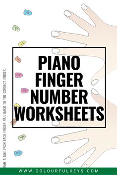 the piano finger number worksheets