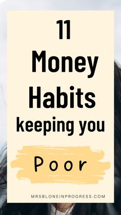 Bad money habits Bad Money, Frugal Habits, Money Saving Advice, Money Strategy, Personal Finance Books, Building Wealth, Money Saving Plan, Best Money Saving Tips