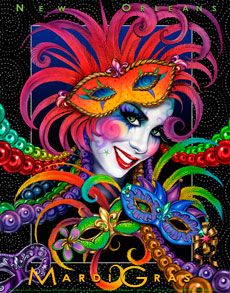 the mardi gras poster for new orleans