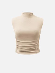 Turtle Neck Sleeveless Top, Fem Style, Airport Travel Outfits, White Mock Neck, Sustainable Womens Clothing, Mock Neck Tank Top, New York Outfits, Mock Neck Tank, Everyday Fashion Outfits