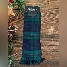 New 48” Green Blue & Red Tartan Plaid The Christmas Shoppe Tree Skirt Holiday. The Plaid Pattern In Green, Blue, And Red Is Perfect For The Holiday Season. Made To Fit Any Tree With A Diameter Of Up To 48 Inches Red Green Blue Plaid Christmas, Tartan Christmas, Christmas Decorations For The Home, Green Decor, Red Tartan, Holiday Colors, Vintage Plaid, Tree Skirt, Blue Christmas