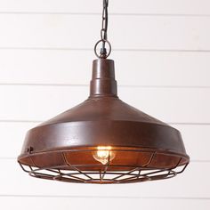 Dixie Barn Pendant Light Industrial Lights, Dome Light, Dome Pendant Lighting, Country Style Kitchen, Ceiling Fan Chandelier, Milk Cans, Farmhouse Lighting, Antique Farmhouse, Hanging Pendant Lights