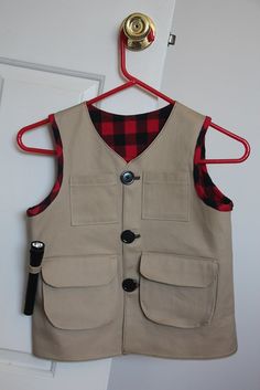 Boy Scout Camping, Things To Sew, Safari Vest, Summer Programs, Khaki Vest, Vest Sewing Pattern, Cargo Vest, Fishing Vest, Boys And Girls Clothes