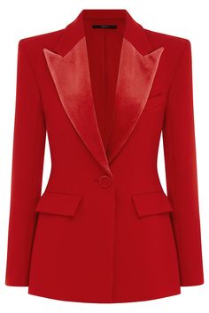 ALEX PERRY-Priestley Blazer- Long Suit Jacket, Corporate Women, Ladies Blazer, Crepe Blazer, Chic Fall Outfits, Alex Perry, Fitted Shirt, Red Blazer, 2023 Collection