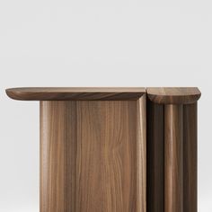 the sideboard is made out of wood and has two doors on each side, one with