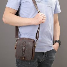 SPECIFICATIONSmens bags 5: Bags for Giftmens bags 4: man purse shoulder bagmens bags 3: mens bagsmens bags 2: Mens Crossbody Bagsmens bags 1: Leather Bag Manmens bags: Over the Shoulder BagStyle: vintageShape: FLAPPattern Type: AlligatorOrigin: CN(Origin)Occasion: VersatileModel Number: ZM6030Main Material: Genuine LeatherLining Material: Genuine LeatherInterior: Cell Phone PocketInterior: Interior CompartmentInterior: Interior Slot PocketInterior: Interior Zipper PocketHardness: HARDGender: MEN Brown Shoulder Bag With Anti-theft Pocket, Brown Crossbody Shoulder Bag With Anti-theft Pocket, Brown Anti-theft Crossbody Shoulder Bag, Brown Rectangular Shoulder Bag With Anti-theft Pocket, Everyday Large Capacity Satchel Shoulder Bag, Casual Portable Shoulder Bag For Everyday Carry, Brown Leather Shoulder Bag With Anti-theft Pocket, Brown Shoulder Bag With Anti-theft Pocket For Everyday Carry, Everyday Carry Crossbody Shoulder Bag