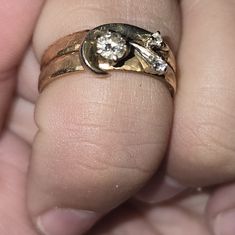 14 Karat Gold Ring With Almost .25 Dimonds Size 7 $300 Or Best Offer 7 Rings, Source Unknown, Womens Jewelry Rings, Gold Ring, Gold Rings, Size 7, Women Jewelry, Ring, Gold