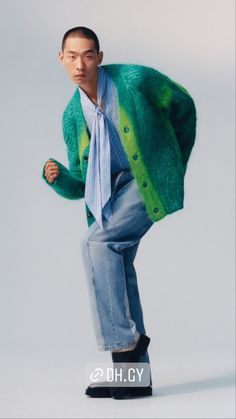 Marni Mohair, Knitted Loungewear, Mens Editorial, Mens Outfit Inspiration, Mohair Cardigan, Oversize Fashion, Clothing Details, Knitwear Men, Men's Knit