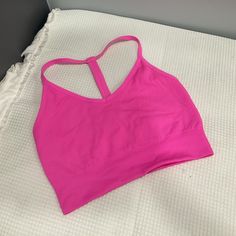 Yogalicious Hot Pink Racer Back Sports Bra Nwot Never Worn Size Medium Please Review Yogalicious, If You Are Unfamiliar With Their Style And Fit Cheap Pink Racerback Sports Bra, Pink Racerback Workout Bra, Pink Racerback Sports Bra With Moisture-wicking, Pink Go-dry Racerback Sports Bra, Pink 4-way Stretch Sports Bra Athleisure, Compression Pants, White Halter Maxi Dress, Sport Bra, Bra Set