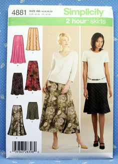 a woman's skirt and top sewing pattern