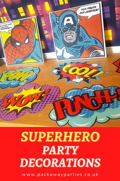 Superhero Party Decorations Games Costumes, Superhero Party Decorations, Balloons Wall, Superhero Kids