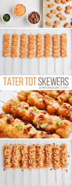 tater tot skewers are the perfect appetizer for any party