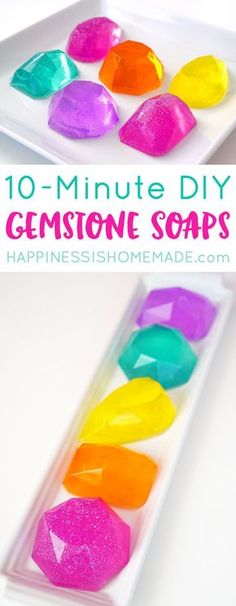 10 minute diy gemstone soaps for kids to make