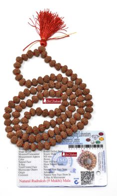 Product Name : Shri Rudram 9 Mukhi Rudraksha Mala / Nine Face Rudraksh Rosary Java Lab Certified 8-9 MM Origin : Java Bead Size : 8 - 9 MM Total Beads : 108+! Rosary Length : 30 Inches around the Neck. Attachment : Rosary Will be Shipped Along with its Lab Certificate Buddhist Beads, Rosary Beads Necklace, Purple Aura, Wrist Mala, Mala Meditation, Meditation Beads, Tibetan Jewelry