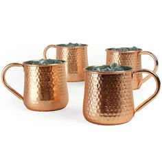 PRICES MAY VARY. Manufactured from high-quality STAINLESS-STEEL then COPPER-PLATED to get a lustrous finish. STUNNING, SHATTERPROOF and DURABLE. GREAT for indoor, outdoor and everyday use! Safe for all drinks both alkaline and acidic unlike copper (only safe for drinks above PH6) Great for entertaining and parties ! Large Capacity 500ml or 16.9oz Measure 3.5" Diameter x 3.6" Tall To protect the delicate copper surface, please hand-wash only ! No abrasive detergents! For barware that fulfills bot Copper Moscow Mule Mugs, Copper Rose Gold, Copper Anniversary Gifts, Bar Gift, Copper Anniversary, Copper Mugs, Porcelain Roses, Bar Gifts, Copper Rose