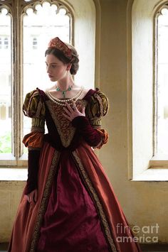 Tudor Fashion, Century Clothing, Medieval Clothing, Medieval Dress, Medieval Fashion, Fantasy Dress, Historical Dresses, Fantasy Fashion