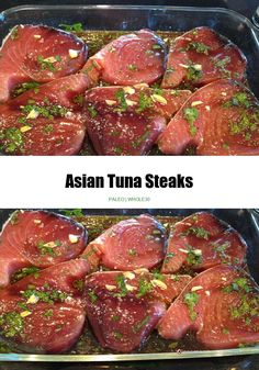 Asian Tuna Steak Recipes, Tuna Healthy Recipes, Steak Healthy, Tuna Healthy, Asian Tuna, Food Ideas Easy