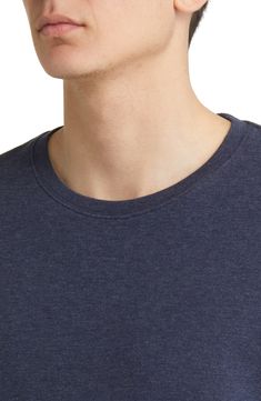 Go for a laid-back look in this pure-cotton T-shirt that's begging for the weekend. 28" length (size Medium) Crewneck Short sleeves 100% cotton Machine wash, tumble dry Imported Blue Crew Neck Tops For Everyday, The Weekend, Cotton T Shirt, Pure Cotton, Cotton Tshirt, Dark Blue, Short Sleeves, Nordstrom, Crew Neck