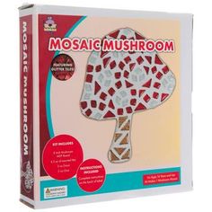 the mosaic mushroom kit is in its box