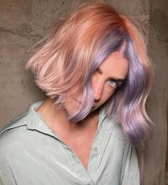 Fantasy Hair Color, Hair Colour Design, Bold Hair Color, Creative Hair Color, Lob Hairstyle, Fantasy Hair, Creative Hairstyles, Summer Hair Color