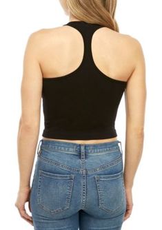 Conveniently designed with a built-in bra, the Hayley Racerback Brami from Free People is an ideal staple piece. | Free People Women's Hayley Racerback Brami, Black, XS/S Black Xs, Staple Pieces, Bra Lingerie, Halter Neck, Bralette, Rib Knit, Built In, Free People, Bra