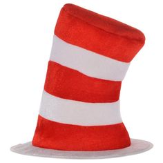 Your little one will be tipping their hat to all the Dr. Seuss fans with a Dr. Seuss Felt Cat in the Hat Top Hat for kids! This red and white striped top hat is just like the signature one from The Cat in the Hat. Complete your child's Dr. Seuss Halloween costume with an awesome felt hat! Dr. Seuss Child Felt Cat in the Hat Top Hat product details: 10 1-2in diameter x 10 1-2in tall Felt One size fits most children Officially licensed Dr. Seuss product. Not for children under 4 years. Dr Seuss Halloween, Baby Cat Costume, Dr Seuss Costumes, Cat Costume Diy, Dr Seuss Hat, Seuss Party, The Cat In The Hat, Diy Costumes Kids, Halloween Costume Shop