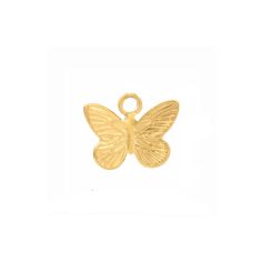 Introducing our Butterfly Charm, a delicate and enchanting addition to your jewellery collection. This charming pendant features the graceful silhouette of a butterfly, capturing the essence of transformation, freedom, and natural beauty. Crafted with meticulous attention to detail, the Butterfly Charm is a symbol of metamorphosis and the fleeting beauty of nature. Its intricate design showcases delicate wings with subtle details that add a touch of elegance to any necklace. Designed to be paire Elegant Butterfly Charms Jewelry, Elegant Butterfly Charm For Gift, Elegant Sterling Silver Butterfly Charm, Nature-inspired Butterfly Charm Necklaces, Delicate Butterfly Charm Pendant Jewelry, Simple Chain, Gold Vermeil Jewelry, Titanium Jewelry, Stainless Steel Plate