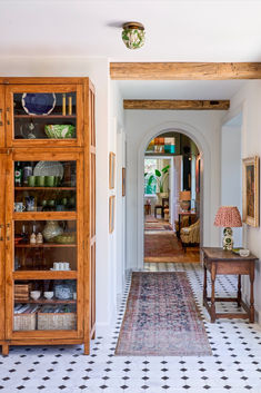 the hallway is clean and ready for us to use as an entrance way into the house