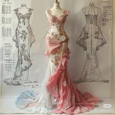 Dress Design Sketches Model, Aphrodite Inspired Outfits, Aphrodite Aesthetic Outfit, Textiles Ideas, Fashion Design Inspiration, Runway Fashion Couture, Estilo Indie, Fashion Drawing Dresses, Dress Design Sketches