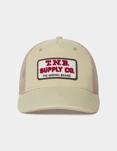 Channel some of your inner-country with this general store-inspired hat. The graphics are double-felt and embroidery for just a touch of vintaged texture. Our high-profile hats fit deep, and adjust with a snap closure to fit any head. High-Profile 5 Panel fit Deep fitting 88% Acrylic / 10% Wool / 2% Spandex front 100% Polyester mesh back Double layer embroidered felt Plastic snap back closure Beige Flat Bill Trucker Hat For Outdoor, Vintage Snapback Hat With Letter Print And Curved Brim, Beige Trucker Hat With Curved Brim For Outdoor, Brown 5-panel Baseball Cap With Embroidered Logo, Retro Curved Bill Trucker Hat For Baseball Season, Trucker Baseball Cap With Flat Brim For Baseball Season, Beige Trucker Snapback Hat, Adjustable Trucker Hat 5-panel, Vintage Trucker Hat With Letter Print And Curved Brim