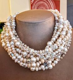 Pearl Accessories, Fancy Necklace, Boho Choker, Chunky Jewelry, Anna Wintour, Pink Pearl, Wedding Necklace