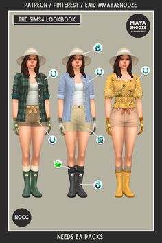 Download my creations on Patreon / Sims4 Gallery EA ID: #MAYASNOOZE Sims 4 Lookbooks No Cc, Sims 4 Outfits No Cc, Sims4 Lookbook, Eco Lifestyle, Casas The Sims 4, Sims Ideas, Los Sims, Sims 4 Clothing