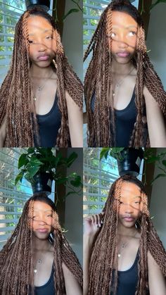 Box Braids Hairstyles For Black Women, Hairstyle Inspo, Cute Box Braids Hairstyles, Protective Hairstyles Braids, Pretty Braided Hairstyles, Girls Hairstyles Braids, Soft Makeup, Face Card, Goddess Braids