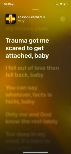 an iphone screen with the text'i love you back, baby'on it